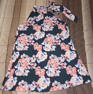 CeCe Floral Mini Halter Dress Size‎ 14